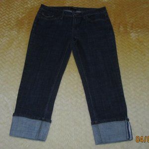 Women's Banana Republic Crop/Capri Cuffed Jeans Size 6 EUC.